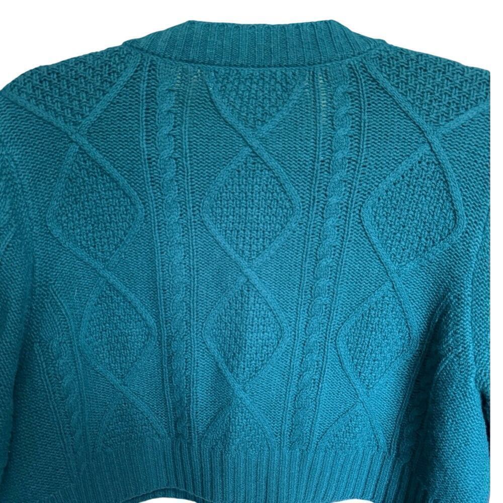 Hill House NWOT Ollie Sweater Cardigan Cropped Merino Wool Cable Knit Size XL - Picture 11 of 15